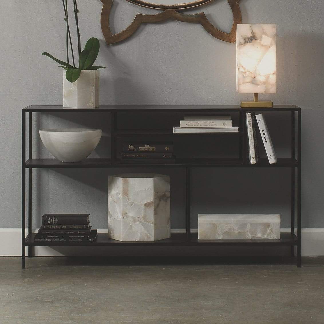 Jamie Young Co. Element Shelved Console Table Furniture jamie-young-20ELEM-COBK 688933028331