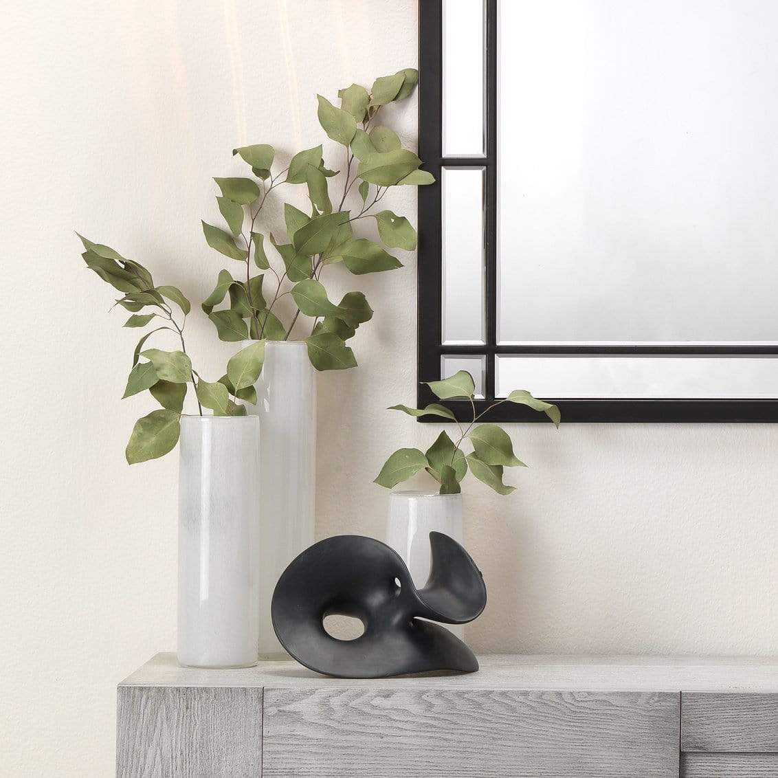 Jamie Young Co. Gwendolyn Hand Blown Vases (Set of 3) Pillow & Decor