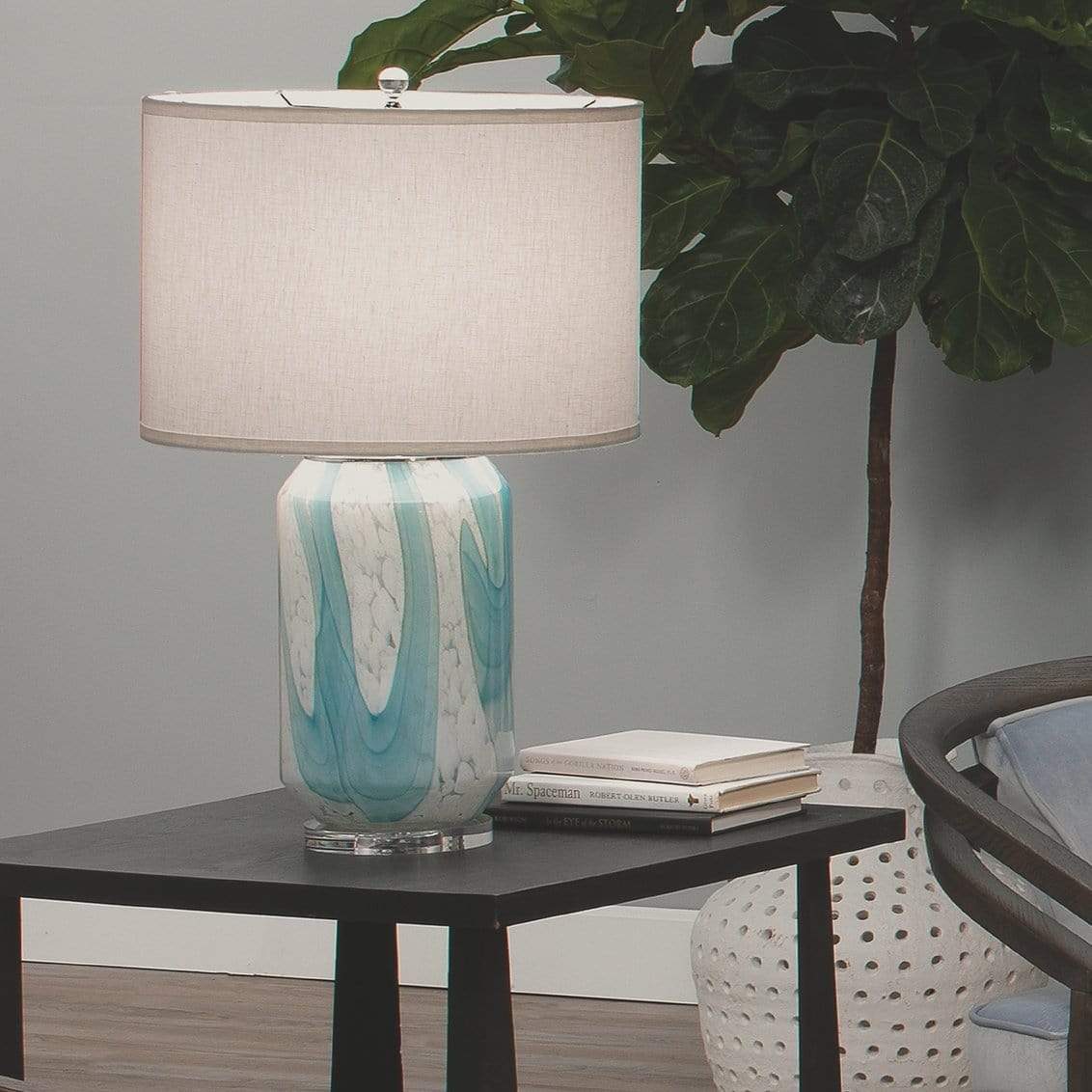 Jamie Young Co. Helen Table Lamp Lighting jamie-young-9HELENTLBLUE 688933027297