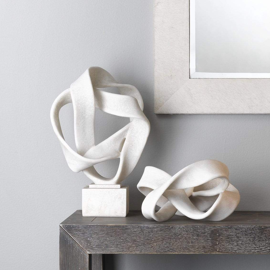 Jamie Young Co. Intertwined Object on Stand Pillow & Decor jamie-young-7INTE-OBWH 688933031355