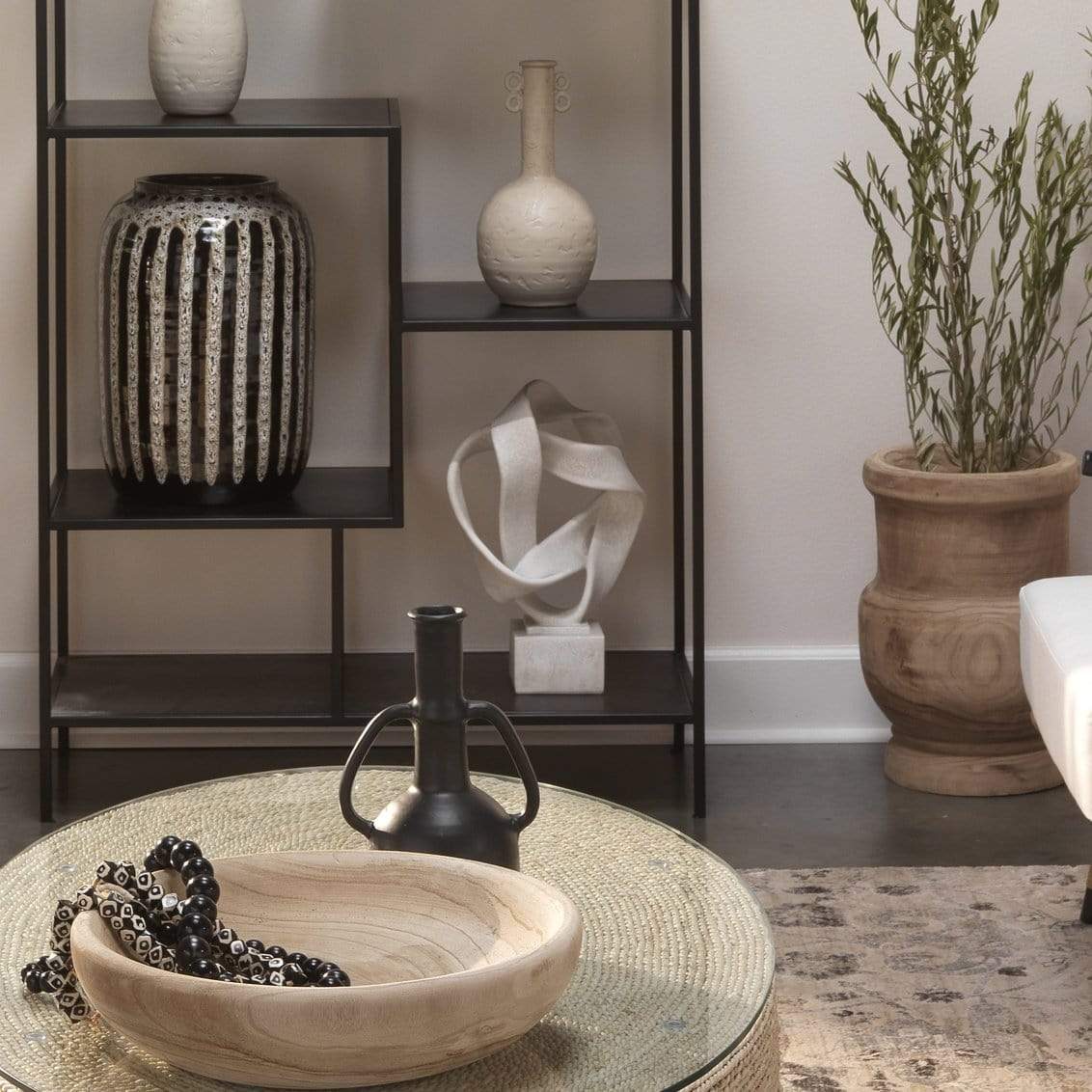 Jamie Young Co. Intertwined Object on Stand Pillow & Decor jamie-young-7INTE-OBWH 688933031355