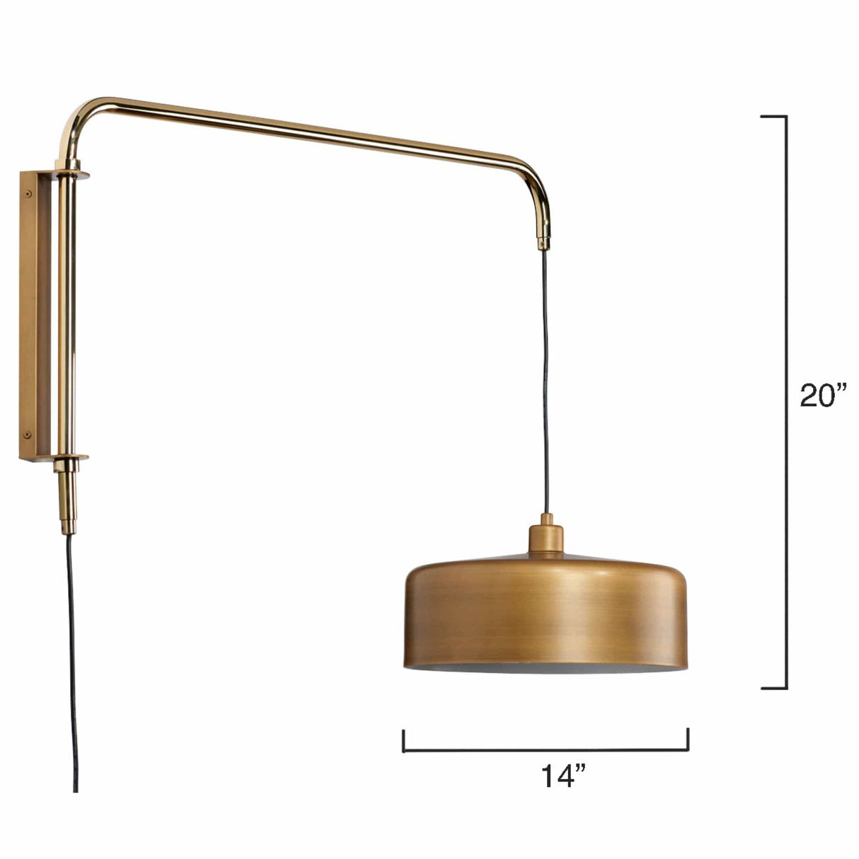Jamie Young Co. Jeno Swing Arm Wall Sconce Lighting