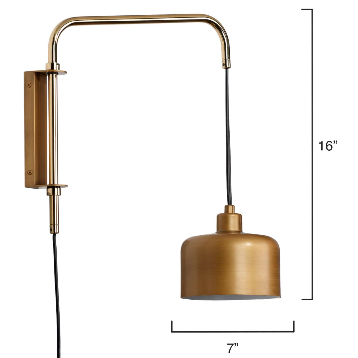 Jamie Young Co. Jeno Swing Arm Wall Sconce Lighting