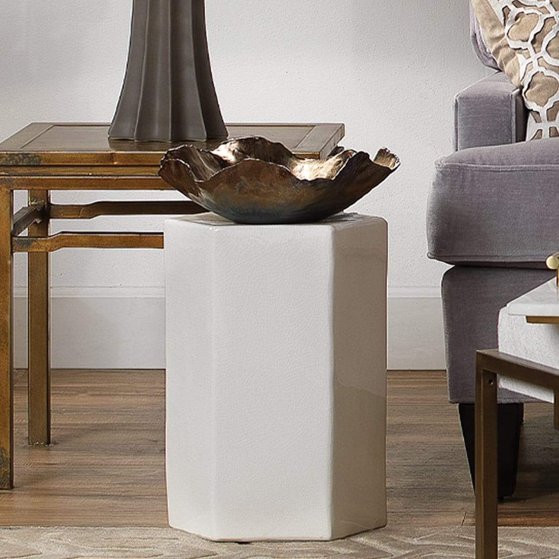 Jamie Young Co. Large Peony Bowl Pillow & Decor