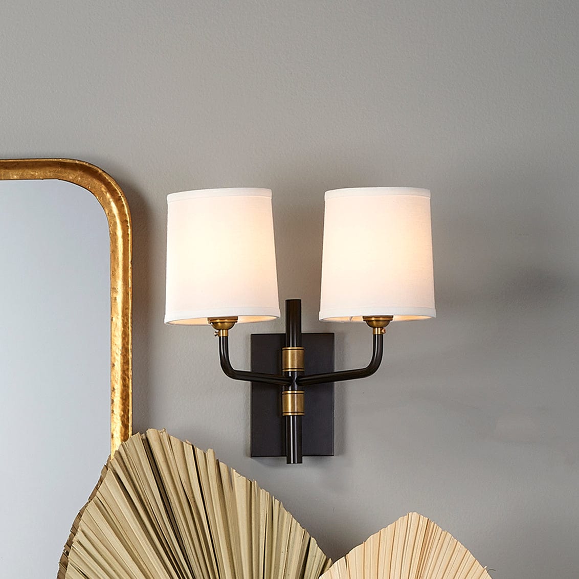 Jamie Young Co. Lawton Double Arm Wall Sconce Wall Sconces jamie-young-4LAWT-DBOB