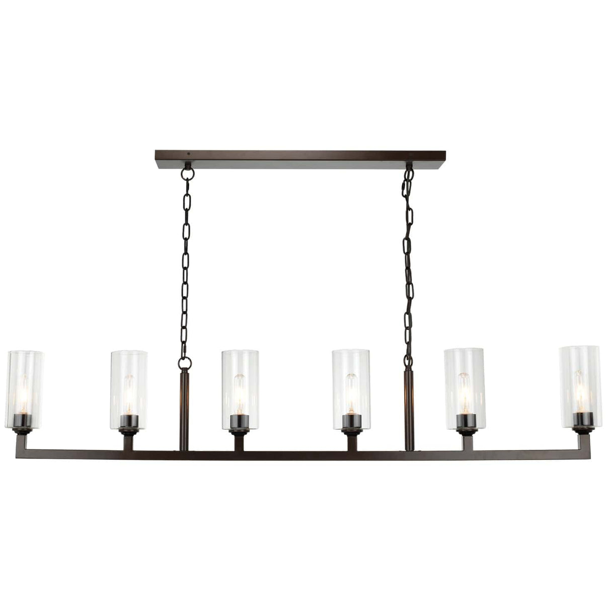 Jamie Young Co. Linear 6 Light Chandelier Lighting