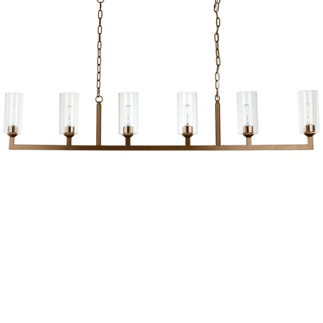 Jamie Young Co. Linear 6 Light Chandelier Lighting jamie-young-5LINE6-ABCL 688933029772