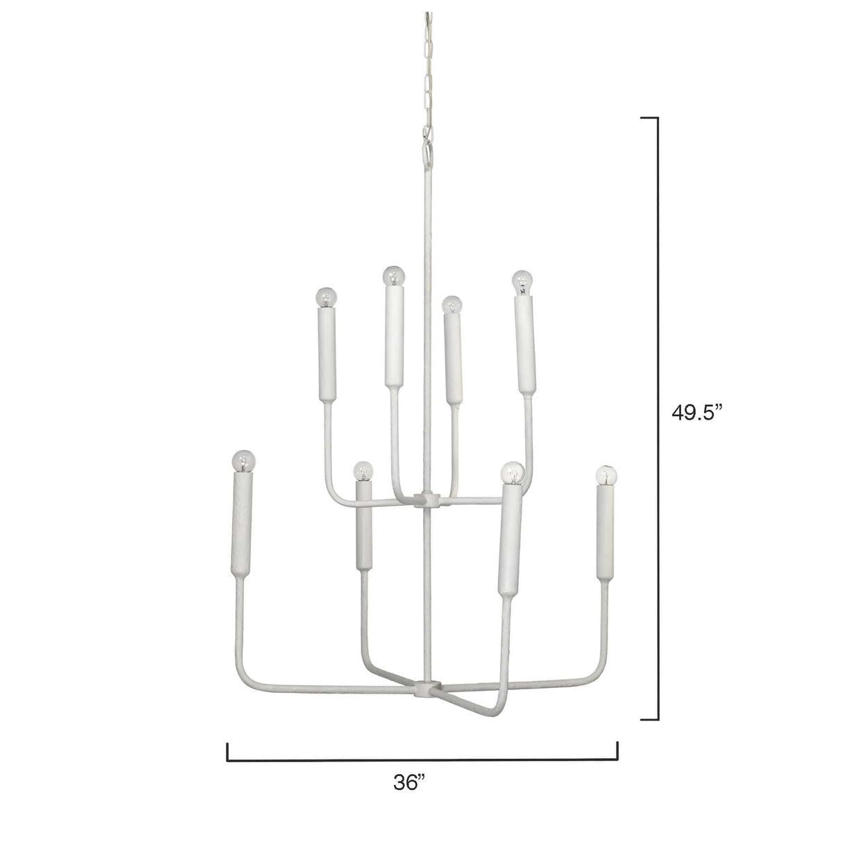 Jamie Young Co. Mercer Two Tier Chandelier Lighting jamie-young-5MERC-CHWH 688933026702