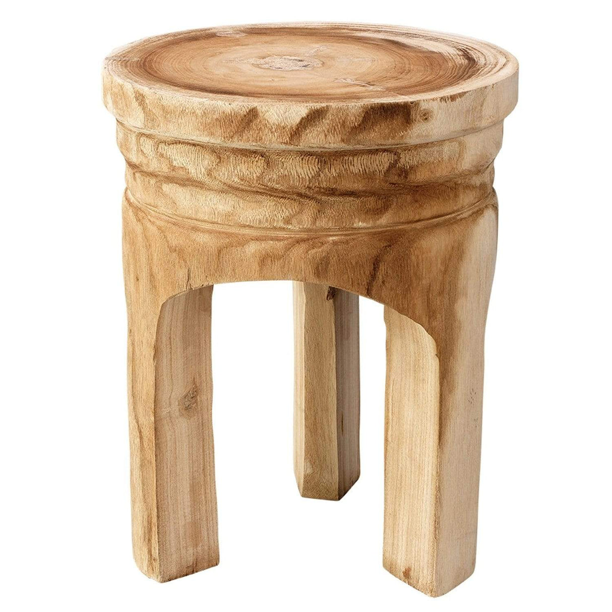 Jamie Young Co. Mesa Wooden Stool Decor Jamie-Young-20MESA-STWD 00688933019438