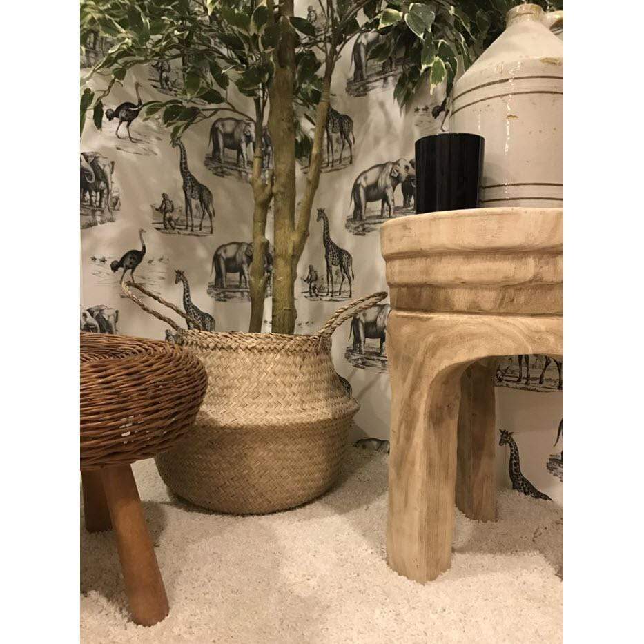 Jamie Young Co. Mesa Wooden Stool Decor Jamie-Young-20MESA-STWD 00688933019438