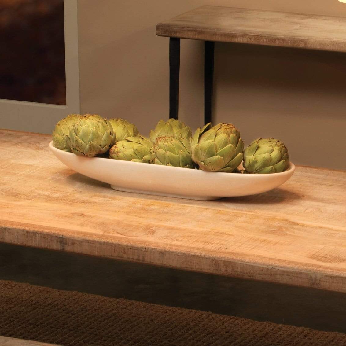 Jamie Young Co. Oval Marble Bowl Decor jamie-young-7LONG-BOWH 688933010862