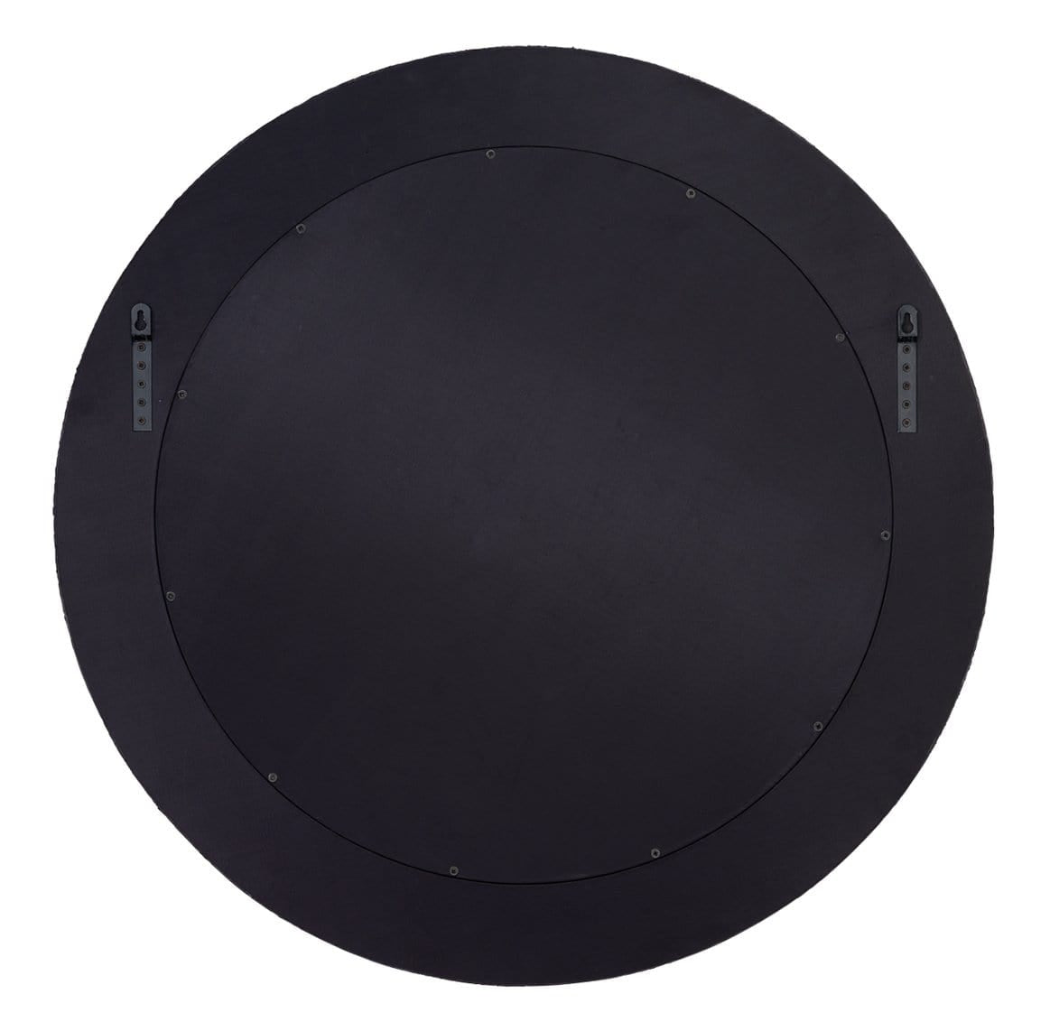 Jamie Young Co. Round Cross Stitch Mirror - Buff Leather Wall