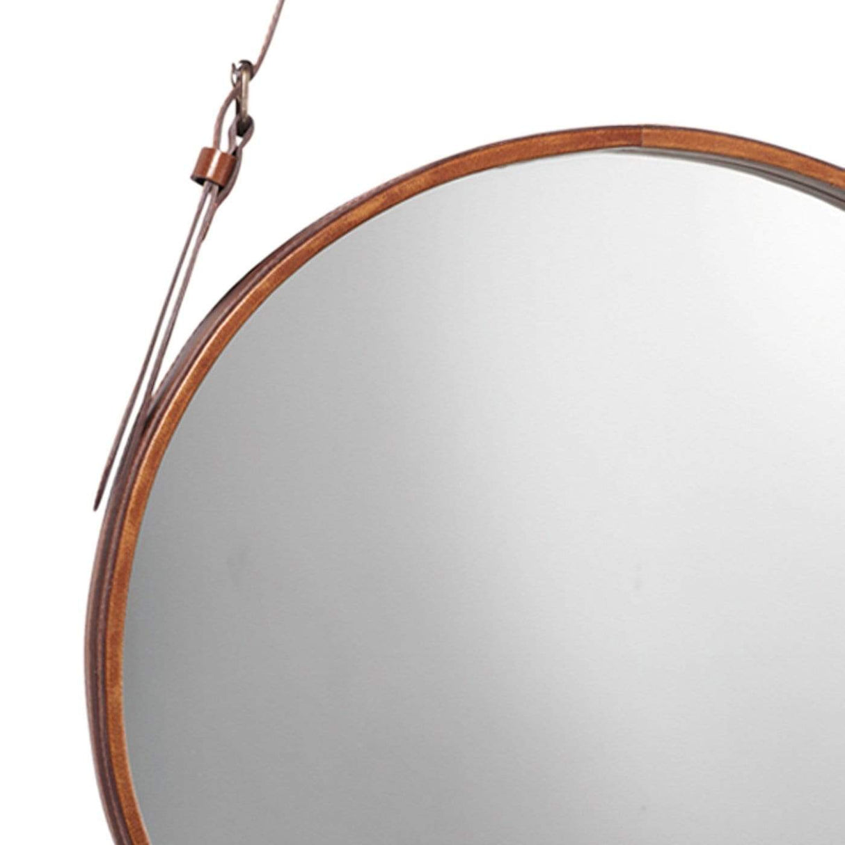 Jamie Young Co. Round Leather Mirror Wall