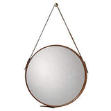Jamie Young Co. Round Leather Mirror Wall jamie-young-7ROUN-LGBR
