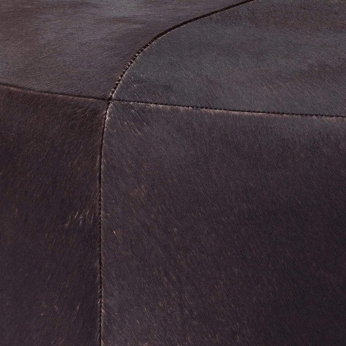 Jamie Young Co. Thackeray Round Pouf - Espresso Furniture