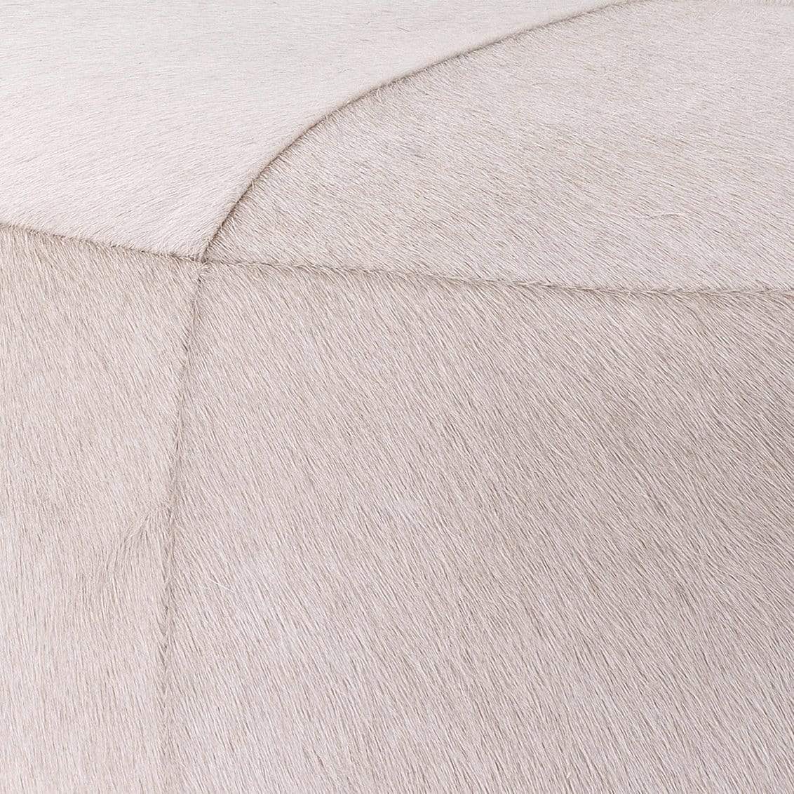 Jamie Young Co. Thackeray Round Pouf - White Furniture