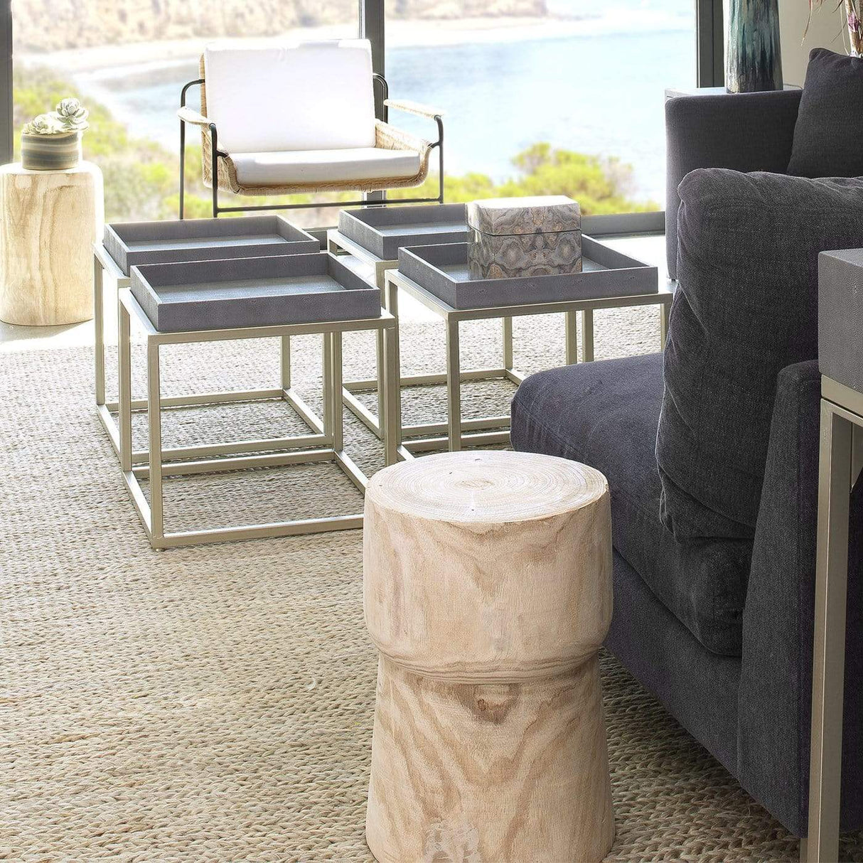 Jamie Young Co. Yucca Side Table Furniture jamie-young-20YUCC-STWD 688933029963