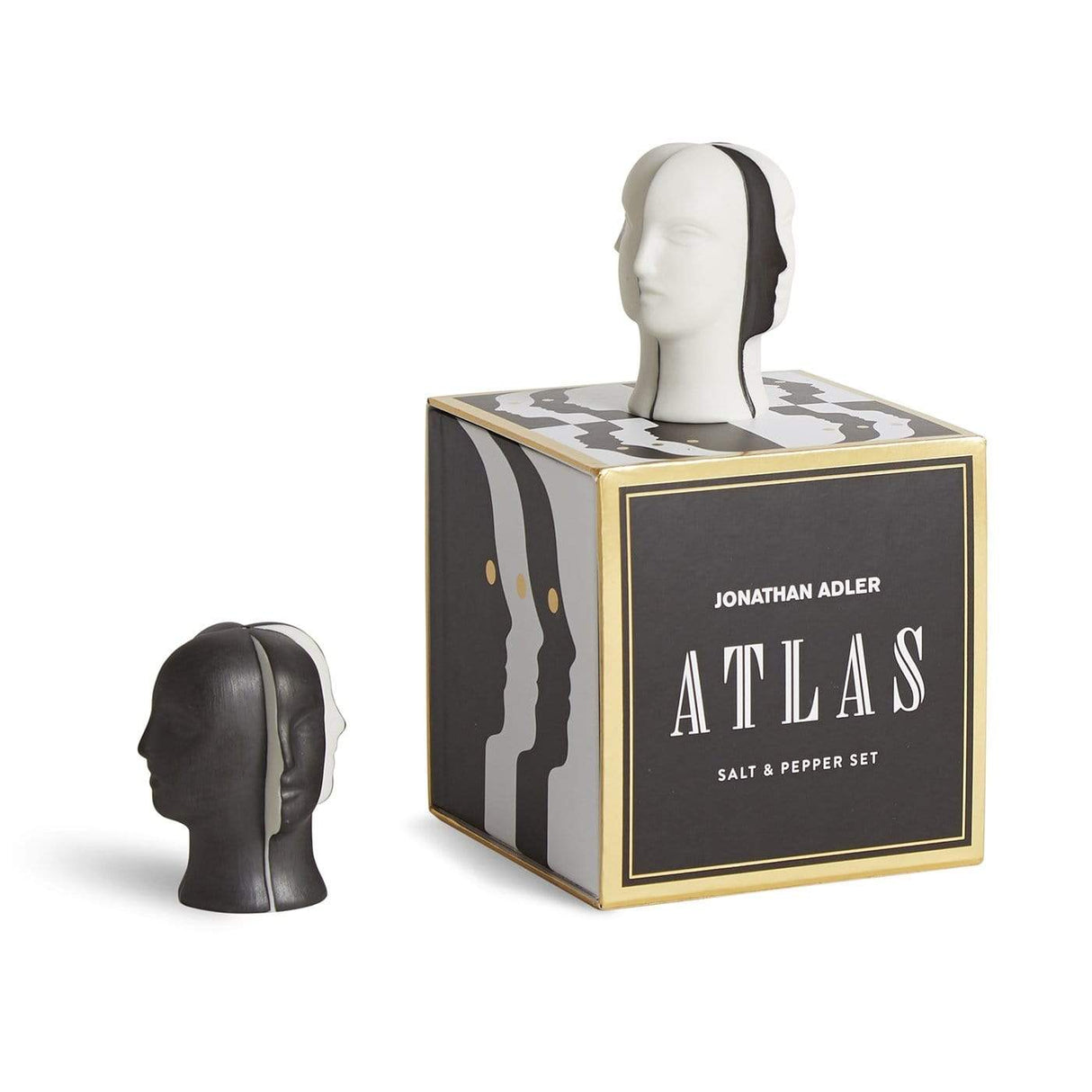 Jonathan Adler Atlas Salt & Pepper Shaker Set Decor jonathan-adler-29409 00810023801160