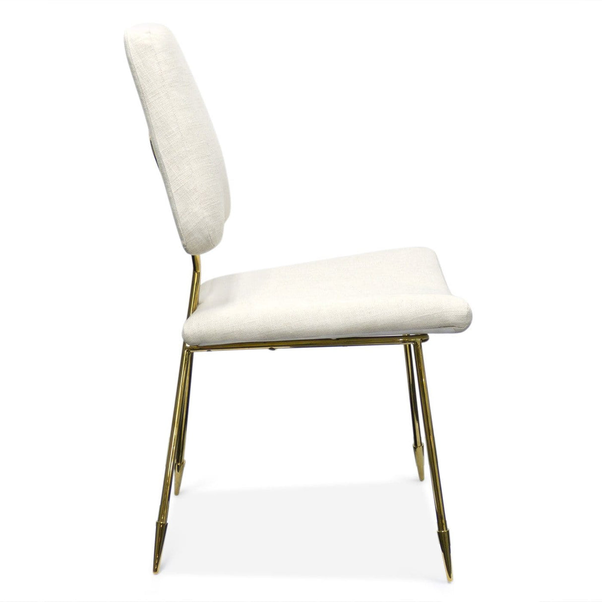 Jonathan Adler Maxime Dining Chair in Linen and Brass Furniture jonathan-adler-29713 00810023804772