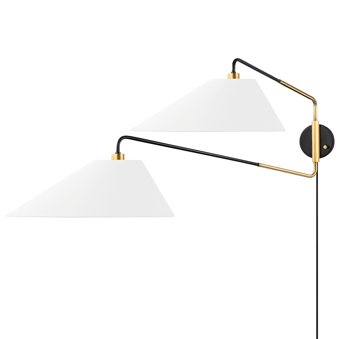 Kelly Behun Duo Plug-In Sconce Lighting hudson-valley-KBS1751102-AOB