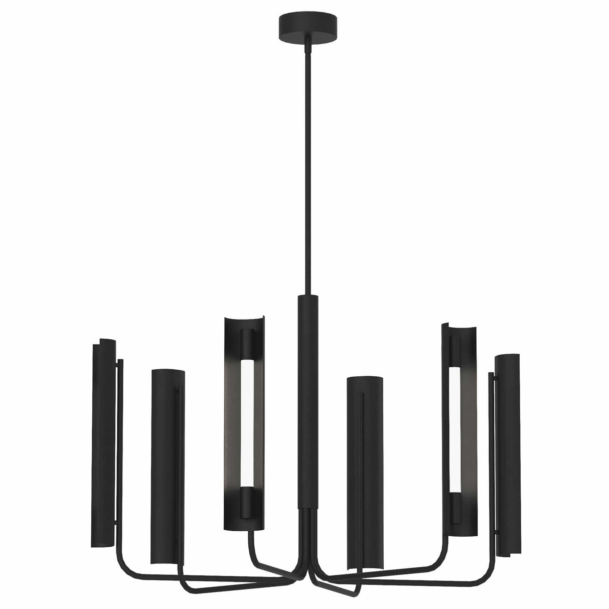 Kelly Wearstler Carson Six Light Chandelier Lighting kelly-wearstler-KC1076BBS 014817618334