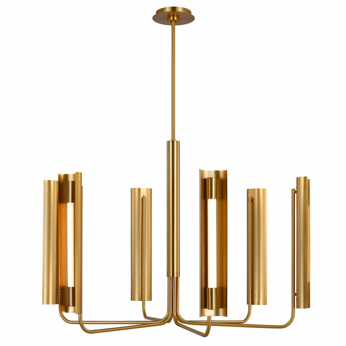 Kelly Wearstler Carson Six Light Chandelier Lighting kelly-wearstler-KC1076BBS 014817618334