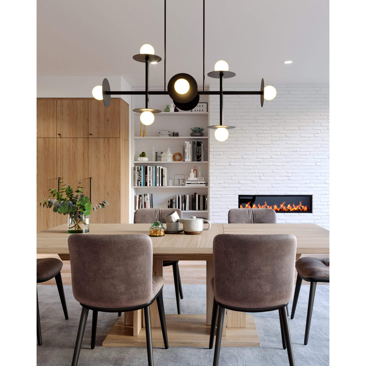 Kelly Wearstler Nodes Large Linear Chandelier Lighting