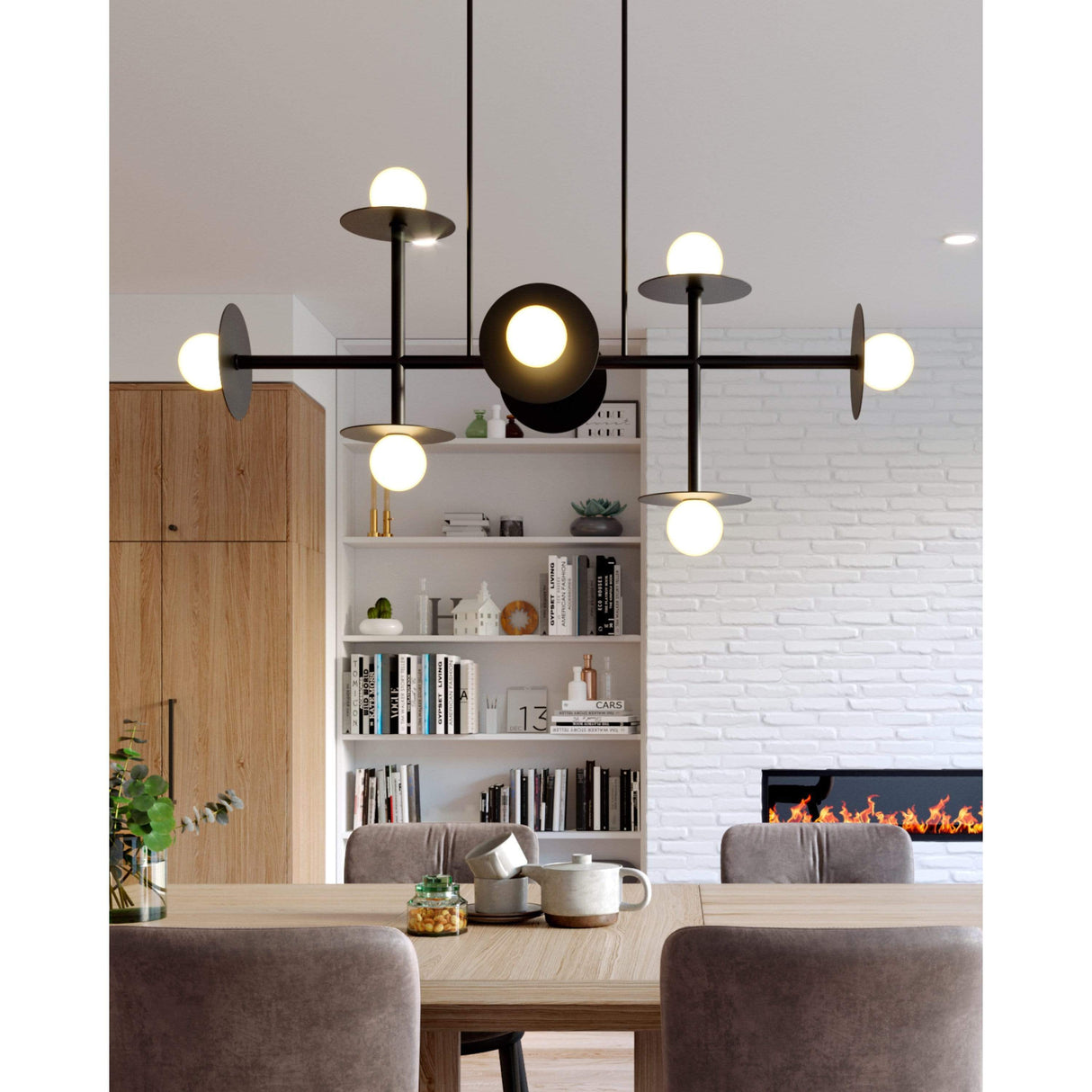 Kelly Wearstler Nodes Large Linear Chandelier Lighting