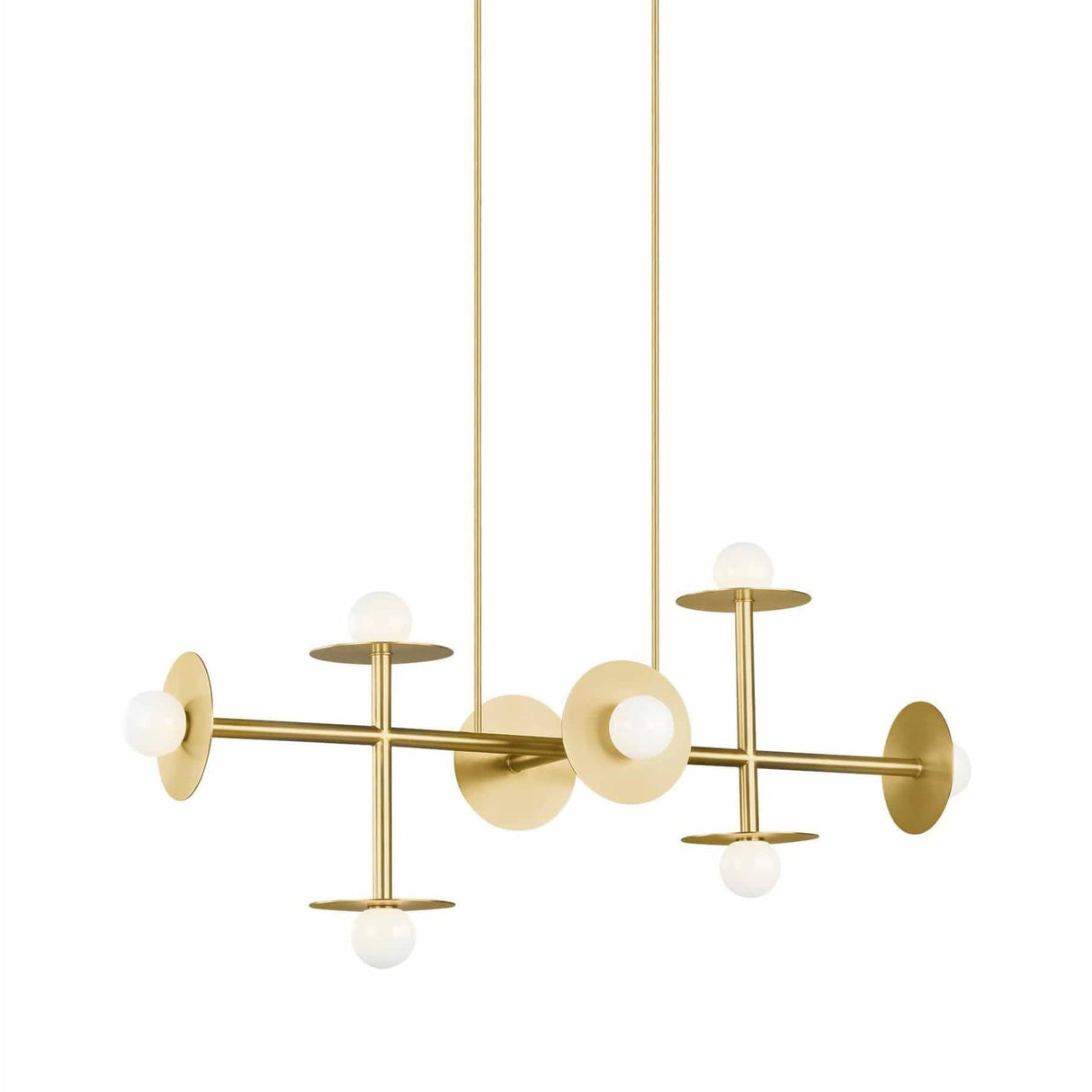 Kelly Wearstler Nodes Large Linear Chandelier Lighting kelly-wearstler-KC1008BBS 14817593990