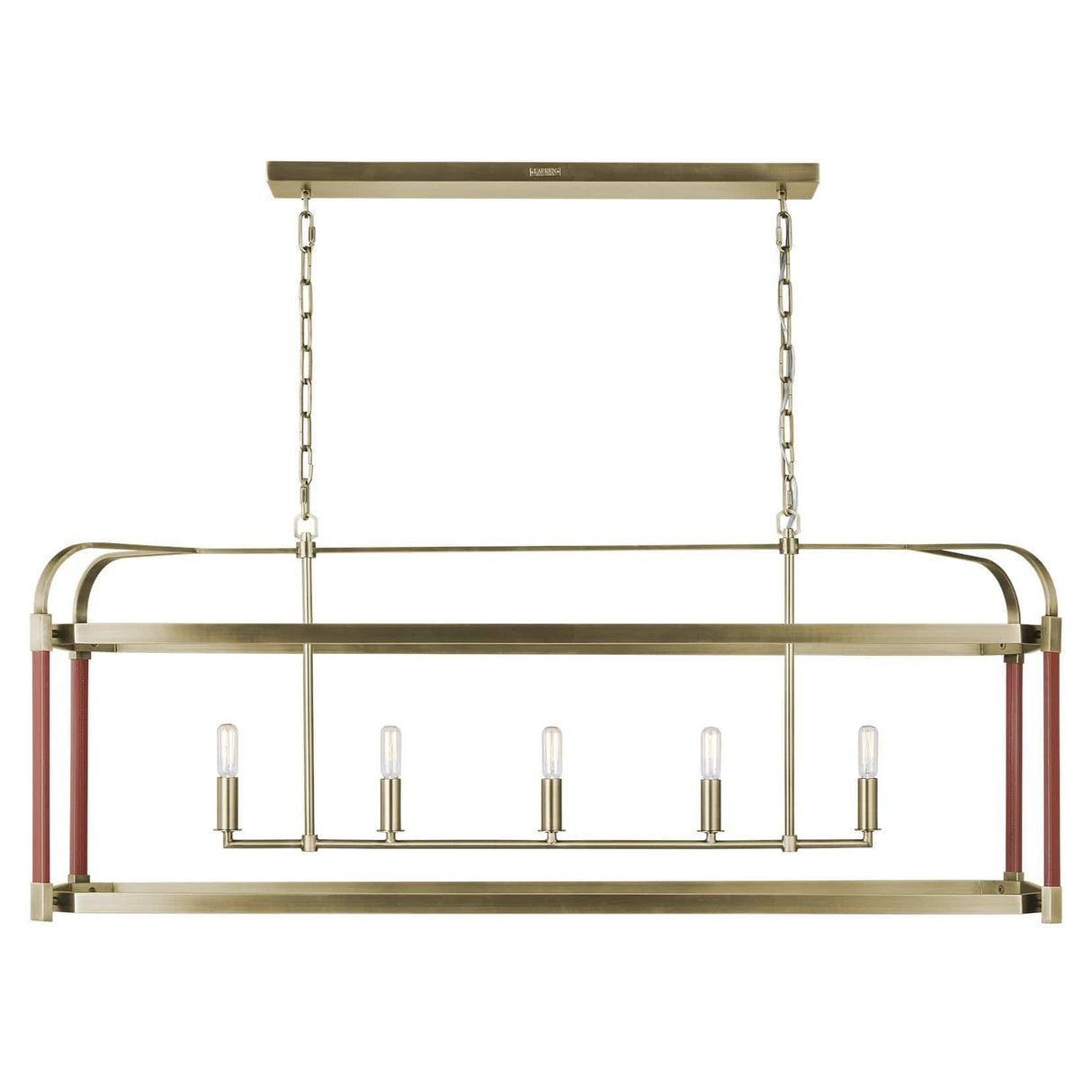 Lauren Ralph Lauren Hadley Linear Chandelier Lighting ralph-lauren-LC1165TWB 014817621235