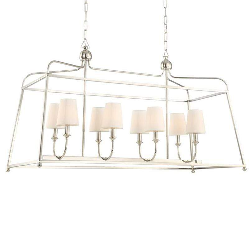 Libby Langdon for Crystorama Sylvan 8 Light Polished Nickel Chandelier Lighting crystorama-2249-PN 00633779033971