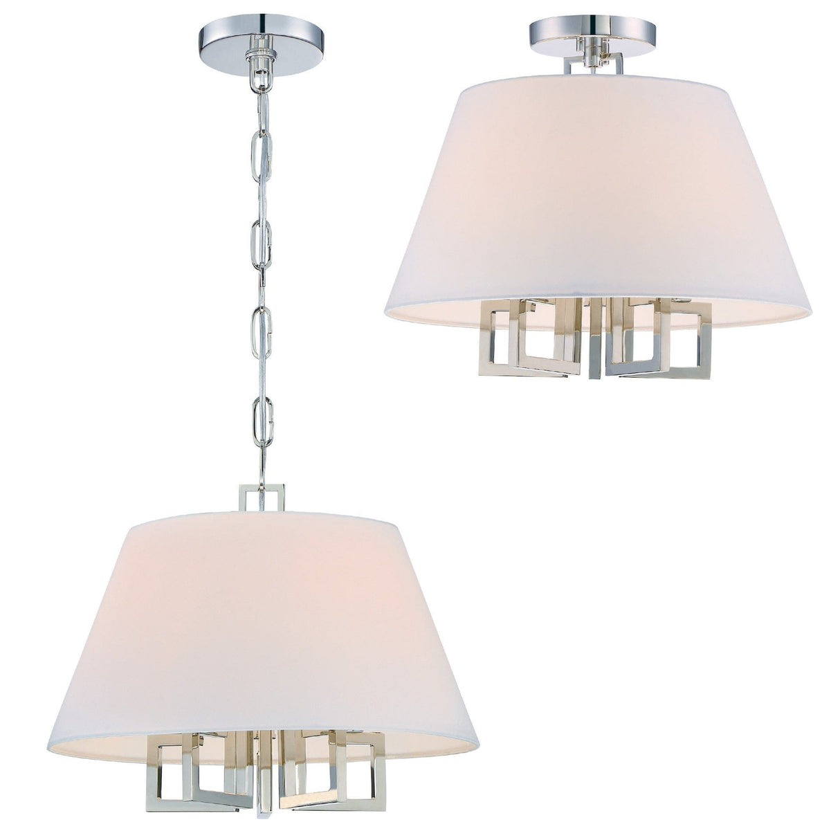 Libby Langdon Westwood 5 Lt Nickel Ceiling Mount Lighting