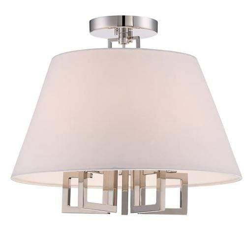 Libby Langdon Westwood 5 Lt Nickel Ceiling Mount Lighting Crystorama-2255-PN_CEILING 00633779031199