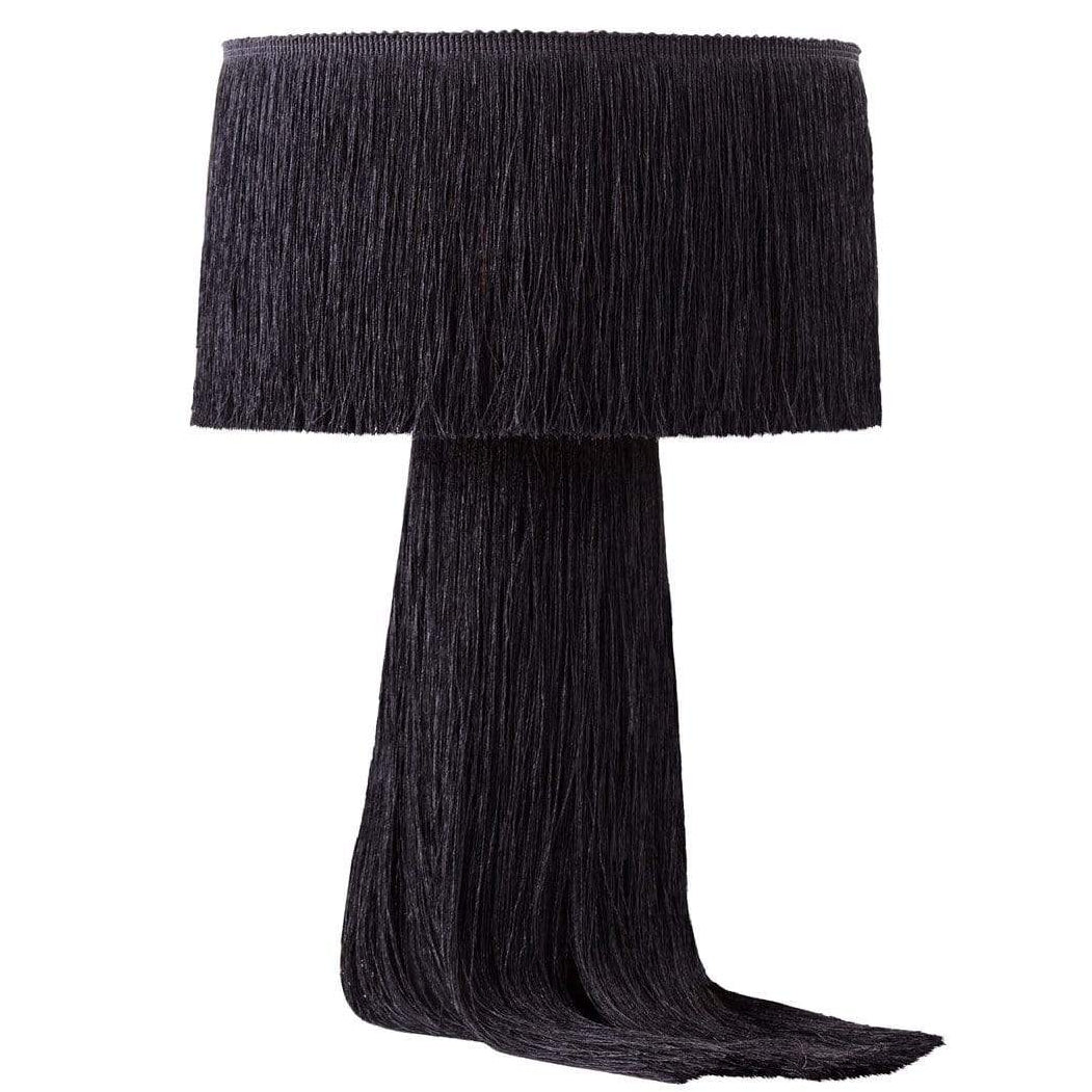 Lighting by BLU Atolla Black Tassel Table Lamp Lighting TOV-G18372