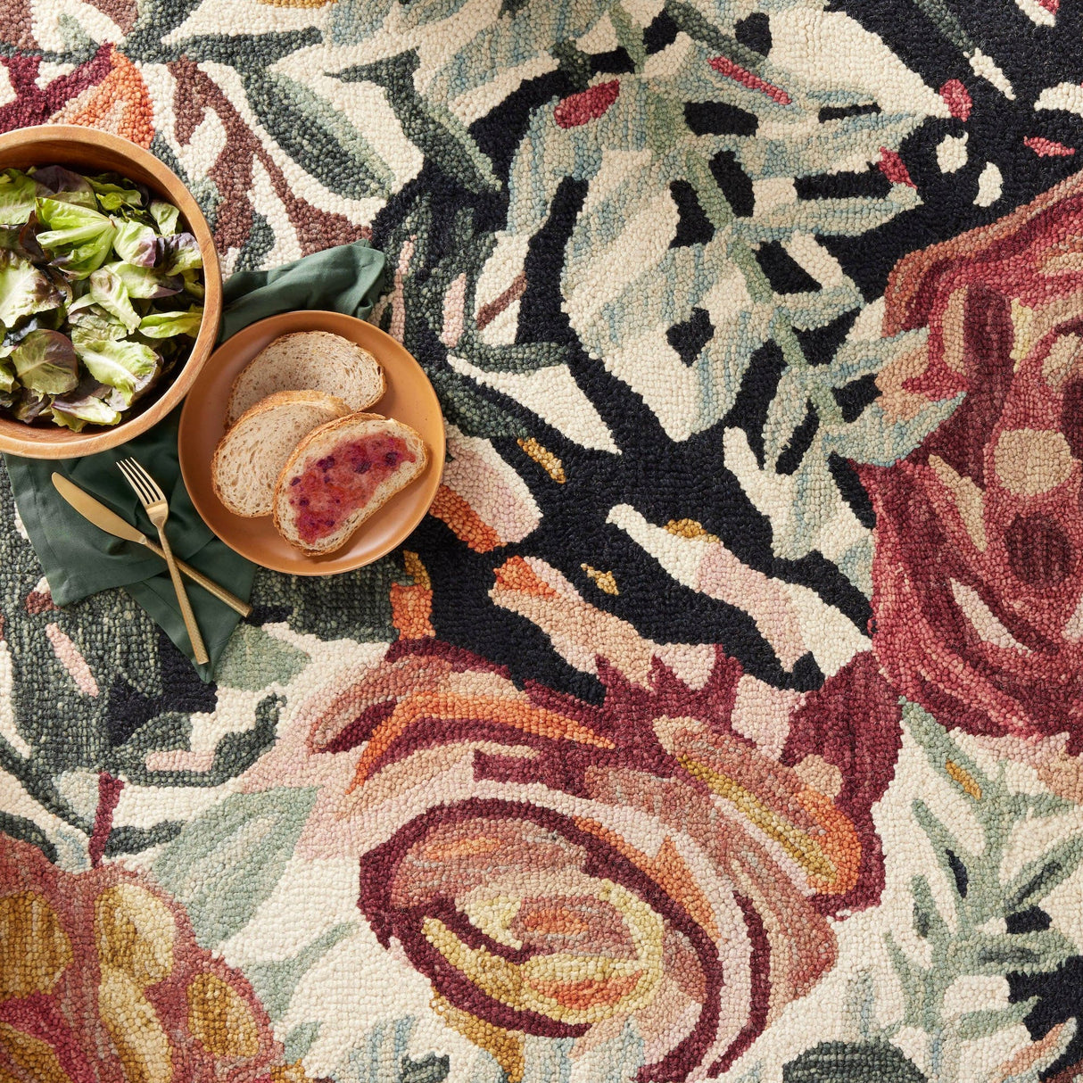 Loloi Belladonna Rug - Black/Lagoon Rugs