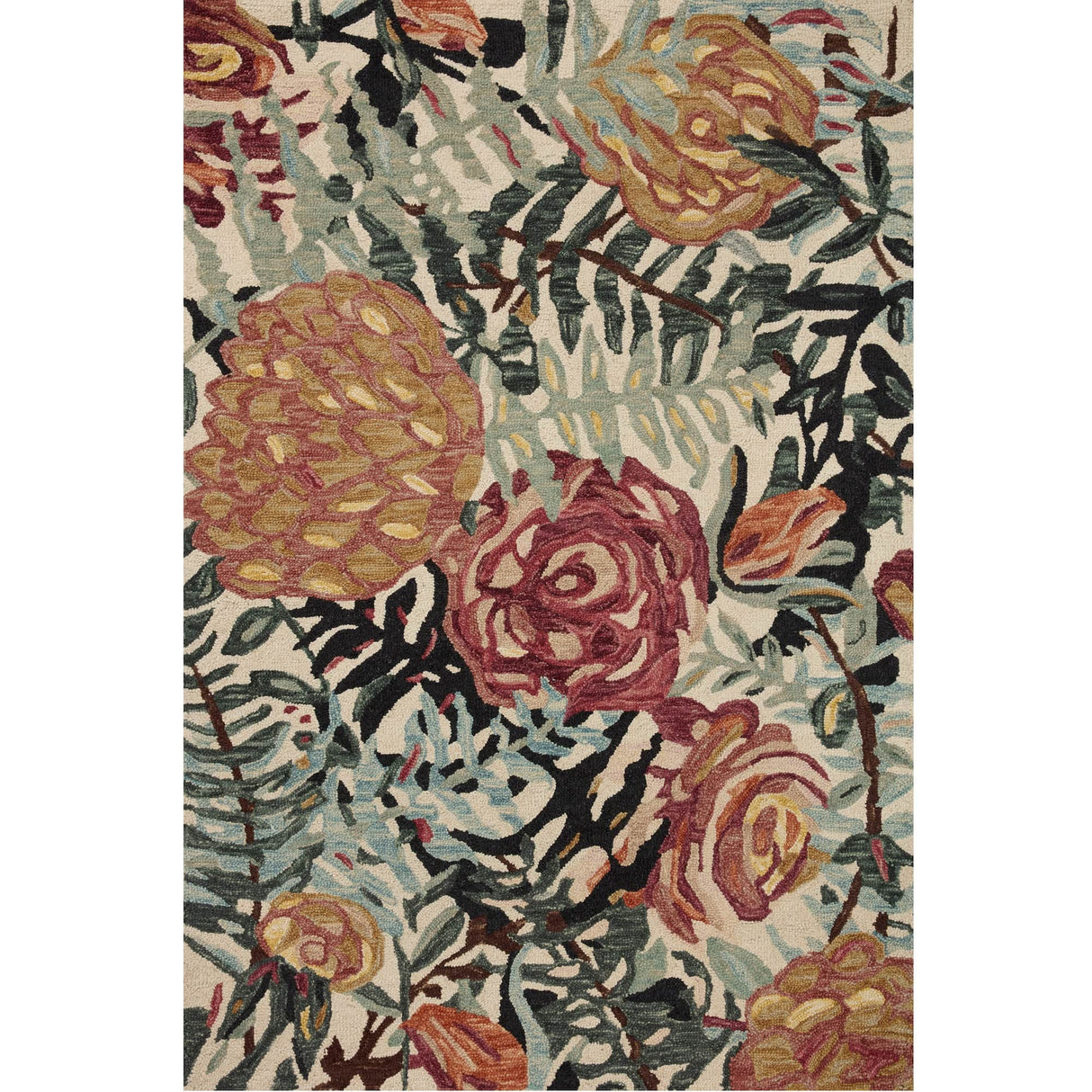 Loloi Belladonna Rug - Black/Lagoon Rugs