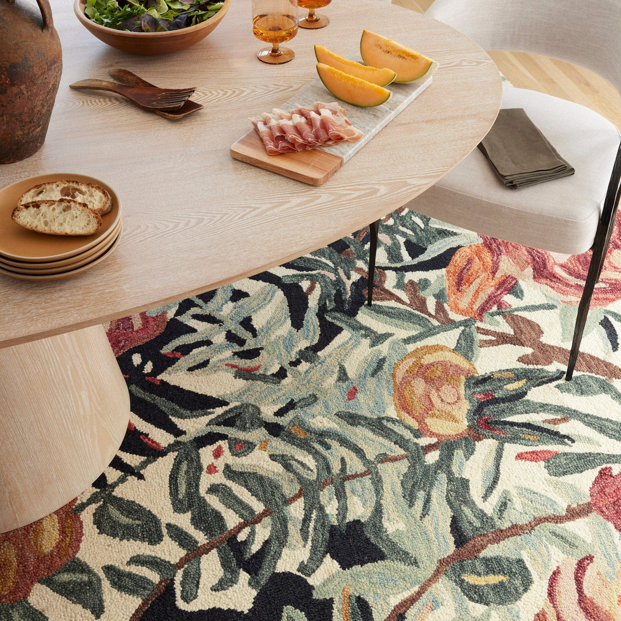 Loloi Belladonna Rug - Black/Lagoon Rugs