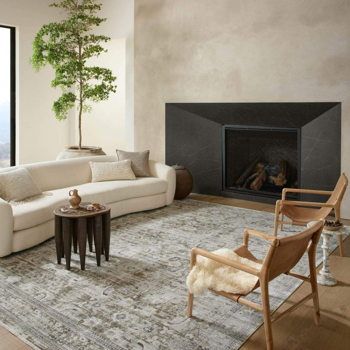 Loloi Bonney Rug - Moss/Stone Rugs