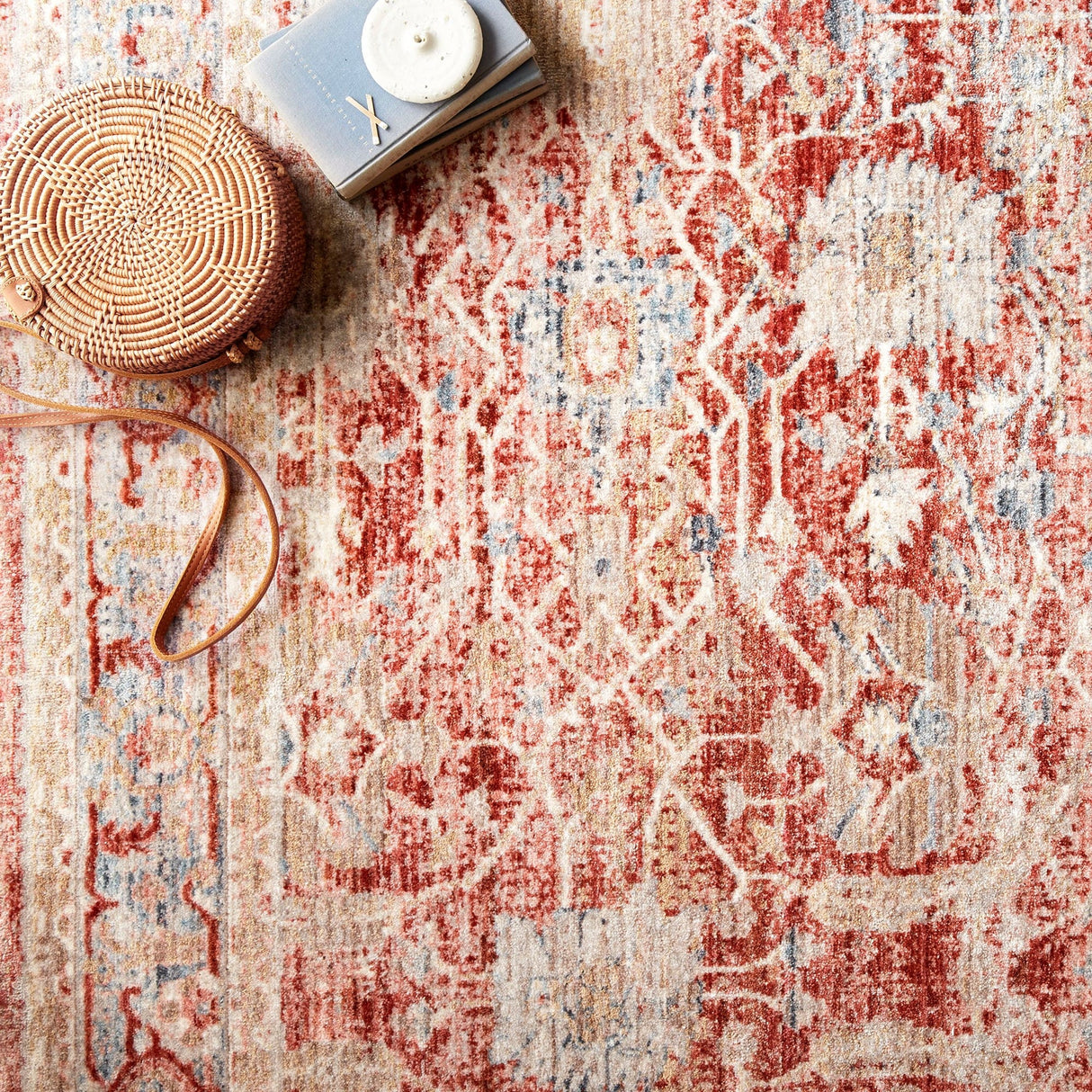Loloi Claire Rug - Red/Ivory Rugs