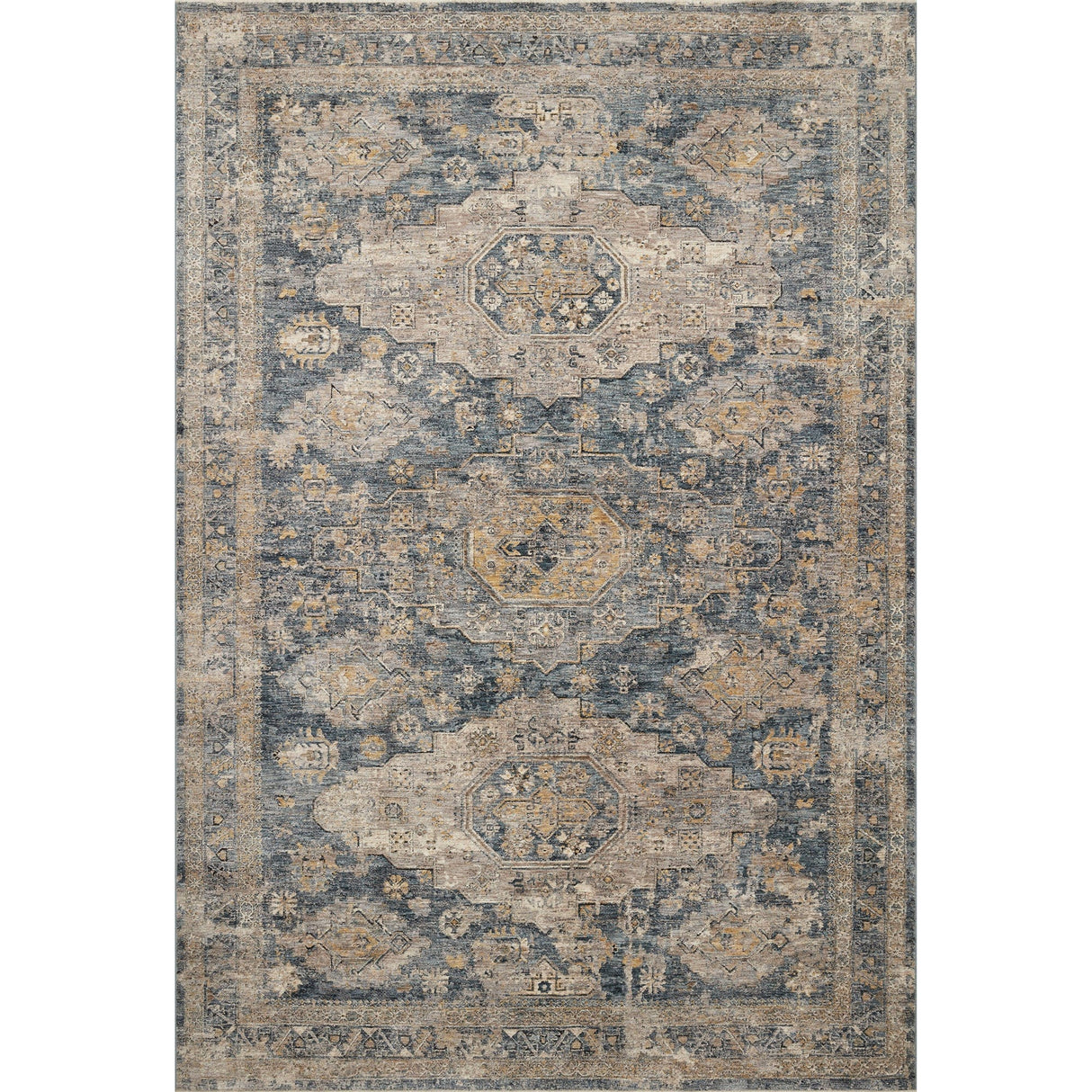 Loloi Gaia Rug - Denim/Taupe Rugs
