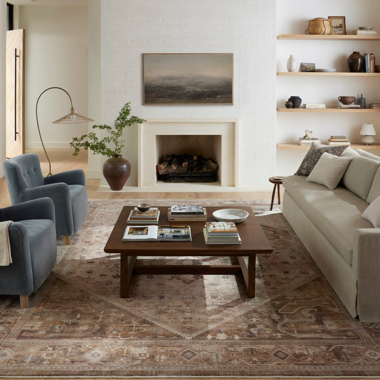 Loloi Lyra Rug - Natural/Mocha Rugs