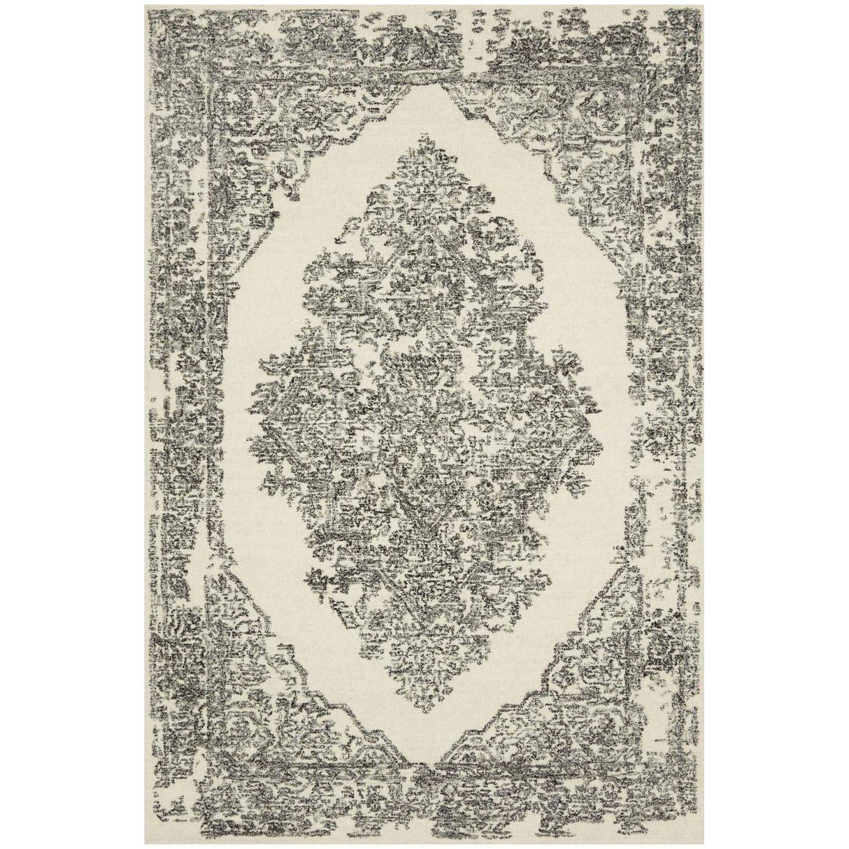 Loloi Magnolia Home Annie Rug - White/Black Rugs