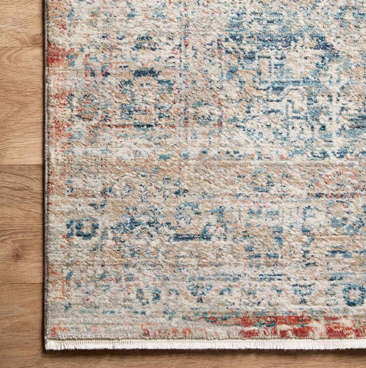 Loloi Magnolia Home Elise Rug - Sky/Red Rugs loloi-ELIELI0334NTML
