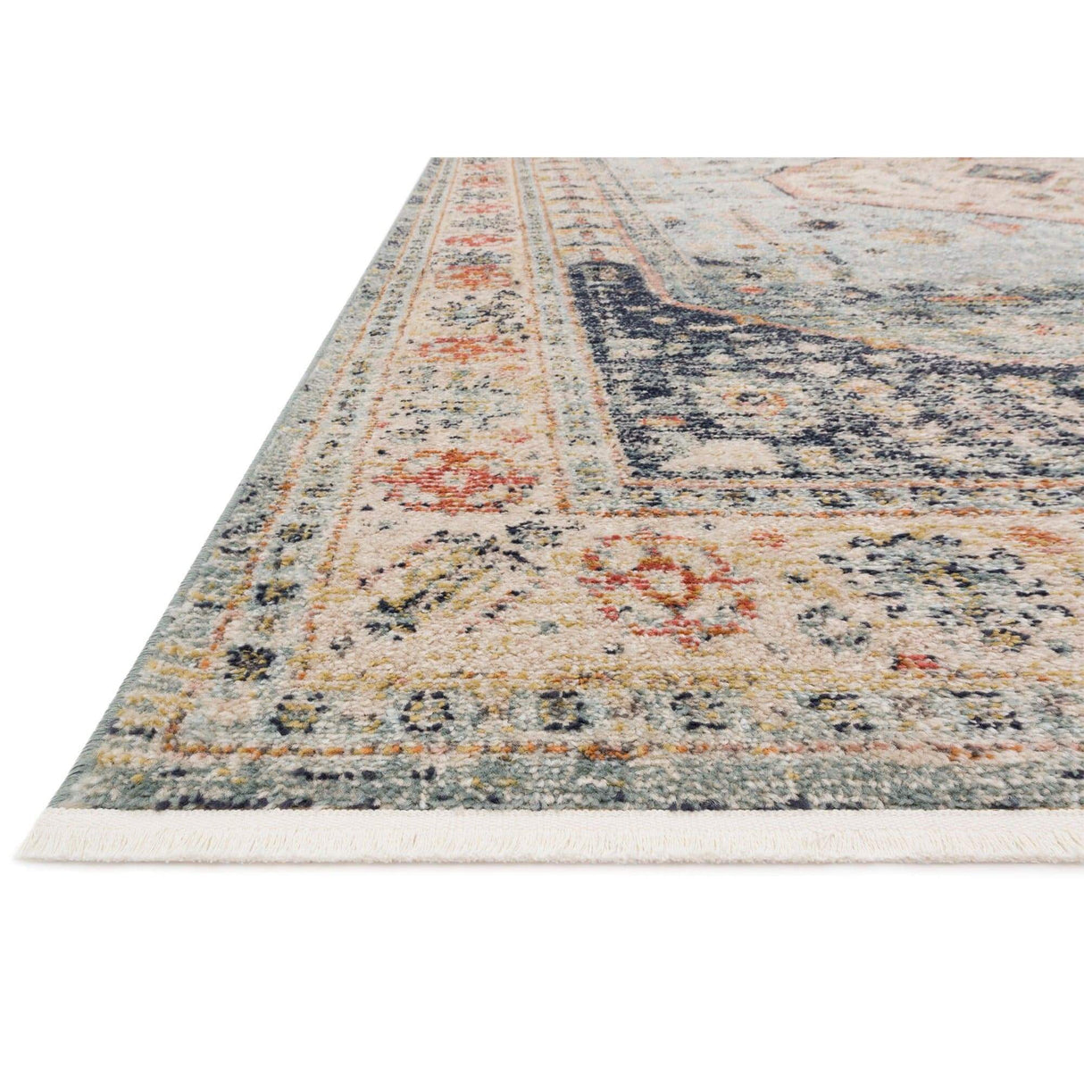 Loloi Magnolia Home Graham Rug - Blue/Ant. Ivory Rugs
