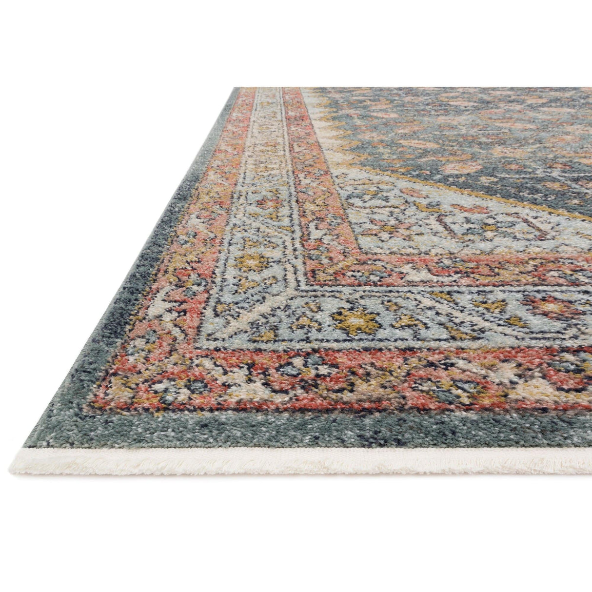 Loloi Magnolia Home Graham Rug - Blue/Persimmon Rugs