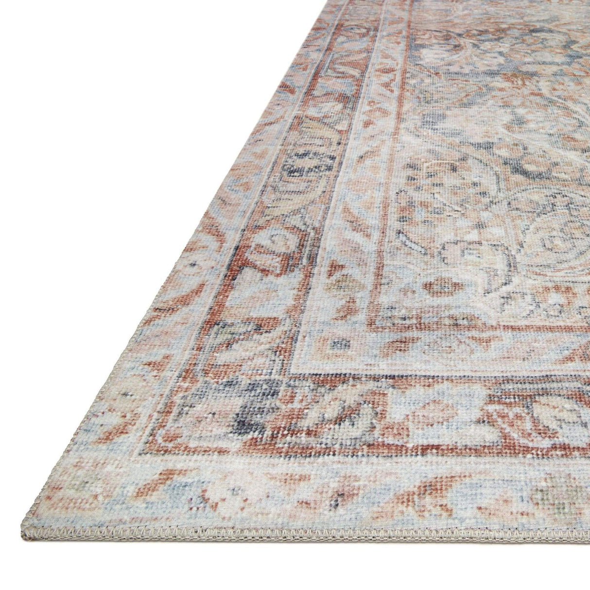 Loloi Magnolia Home Lenna Rug - Ocean/Apricot Rugs