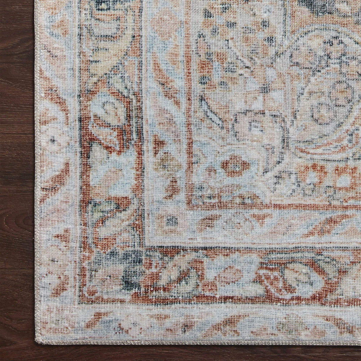 Loloi Magnolia Home Lenna Rug - Ocean/Apricot Rugs