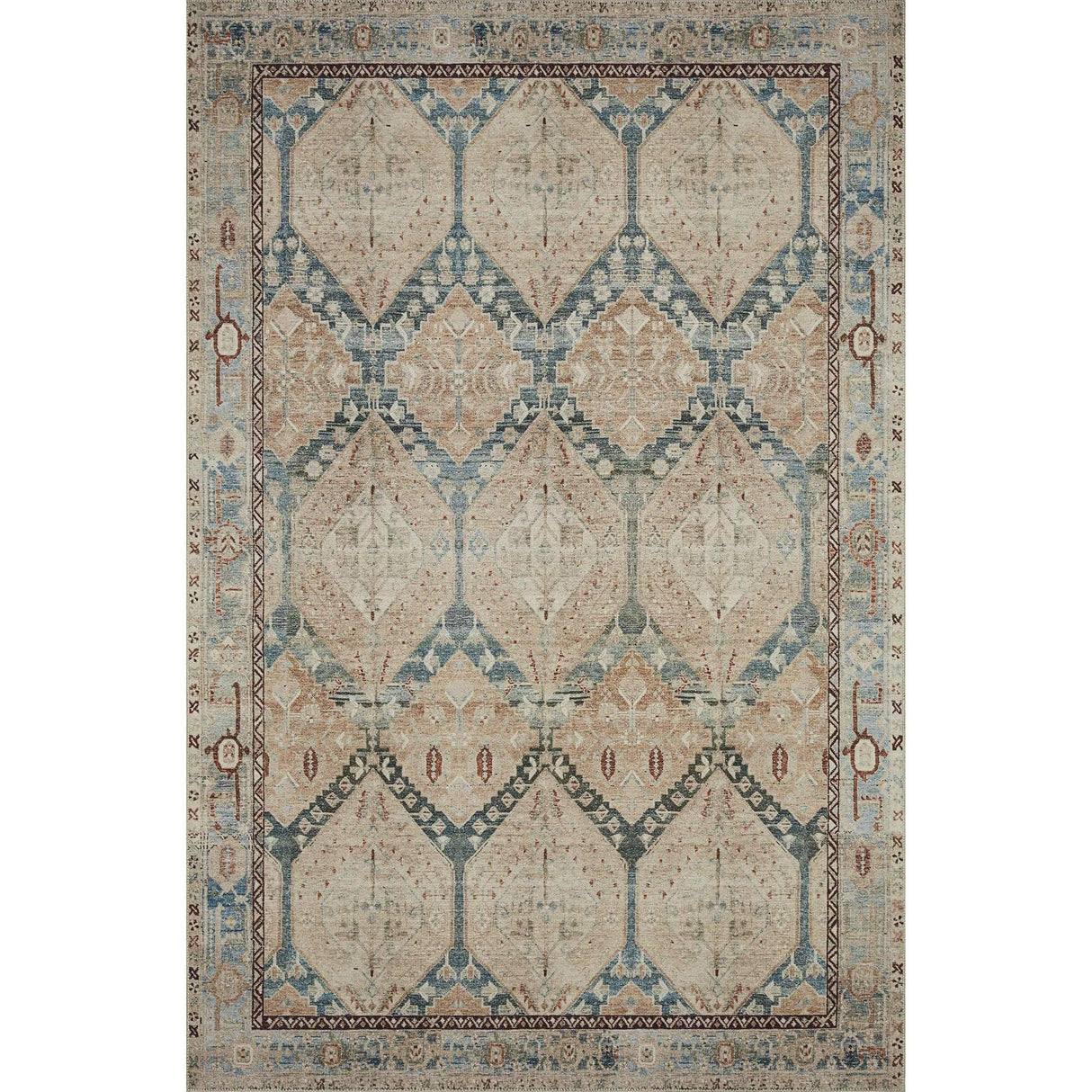 Loloi Magnolia Home Lenna Rug Rugs loloi-lenna-denim-sand-3656