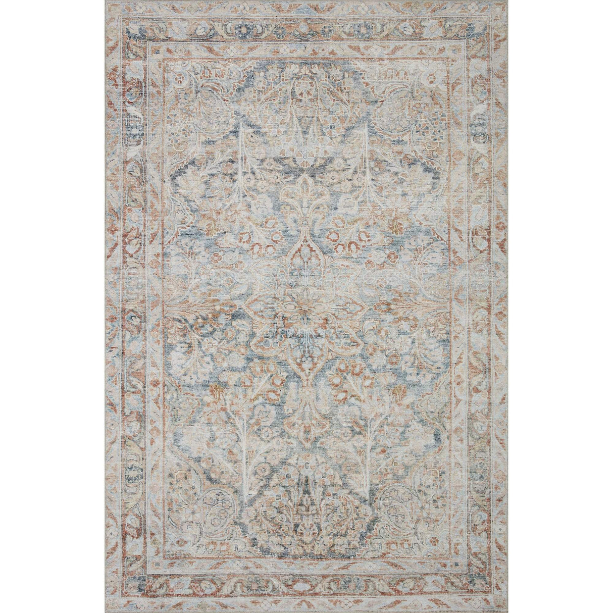 Loloi Magnolia Home Lenna Rug Rugs loloi-lenna-ocean-apricot-3656
