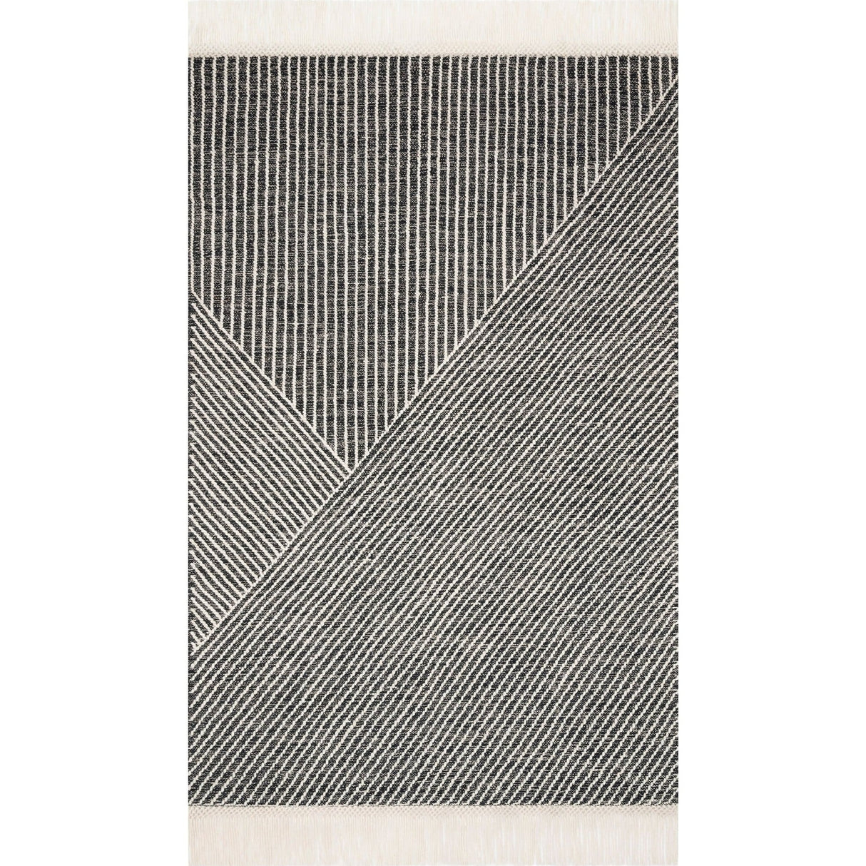 Loloi Magnolia Home Newton Rug - Charcoal/Ivory Rugs